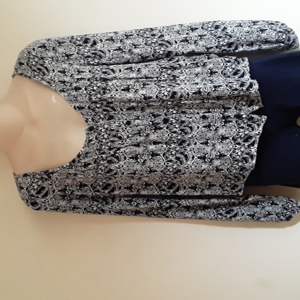 NWT Aeropostale Black & White Boho Button Down Peasant Top S/P